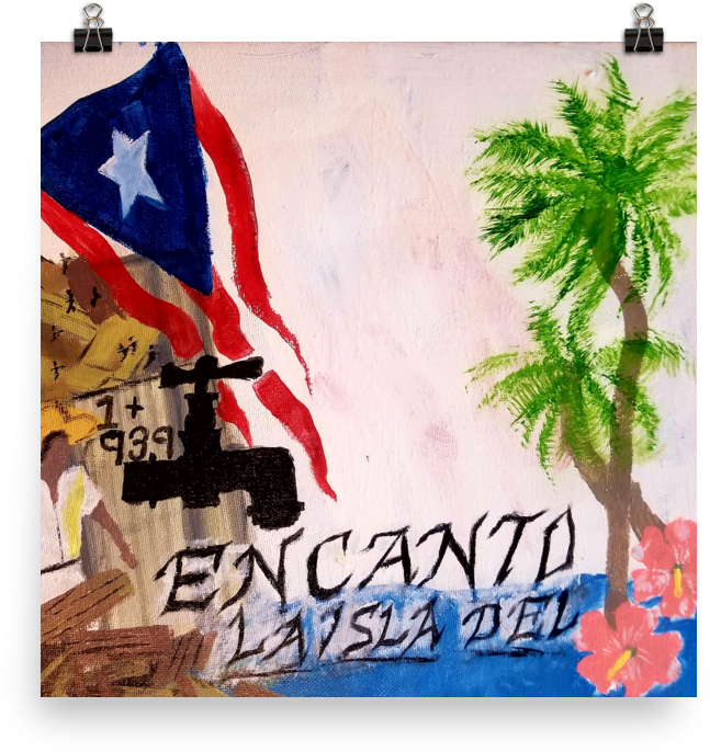Puerto Rico Isla Del El Encanto (1000x1000), Png Download