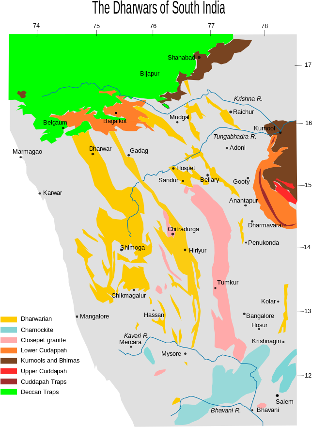 Dharwars Are Also Called Gneiss Rocks With Relatively - Mesozoic Rocks In India (659x899), Png Download