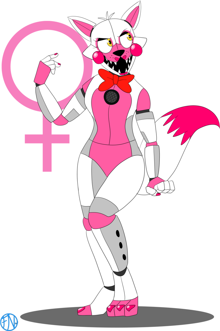 Funtime Foxy By Fnafnations - Fnaf Nations Funtime Foxy (757x1055), Png Download