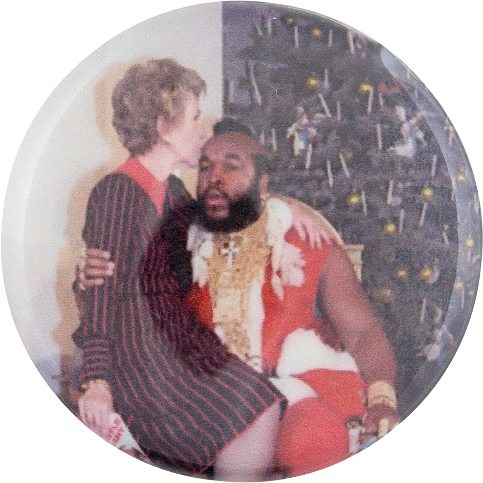 Nancy Reagan And Mr T Entertainment Button Museum - Nancy Reagan Meme (1000x1000), Png Download