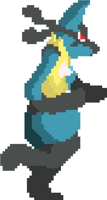 Mega Lucario Run2 - Lucario (530x820), Png Download