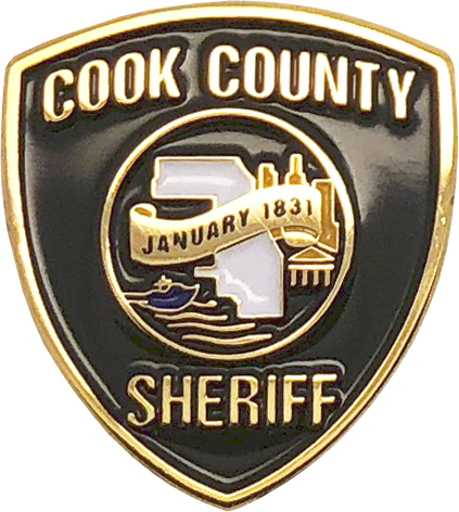 Cook County Sheriff Patch Lapel Pin - Emblem (423x472), Png Download