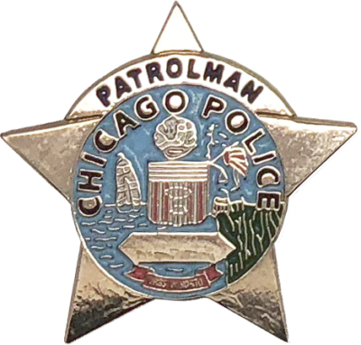 Chicago Police Department Star Lapel Pin - Badge (400x382), Png Download