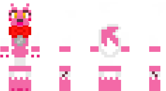 Minecraft Skin Funtimefoxy - Minecraft (600x348), Png Download