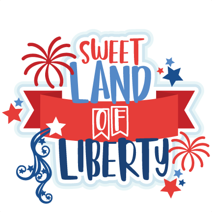Sweet Land Of Liberty Scrapbook Cut File Cute Clipart - Scalable Vector Graphics (432x432), Png Download