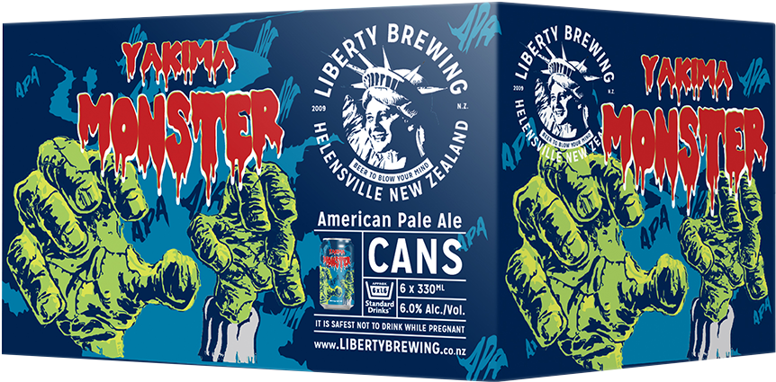 Liberty Monster 2017 Cans Box - Yakima (900x457), Png Download
