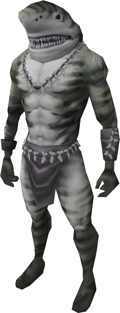 I Have No Idea Why Or How But The Shark Ume Made It - Shark Head Human Body (388x1010), Png Download