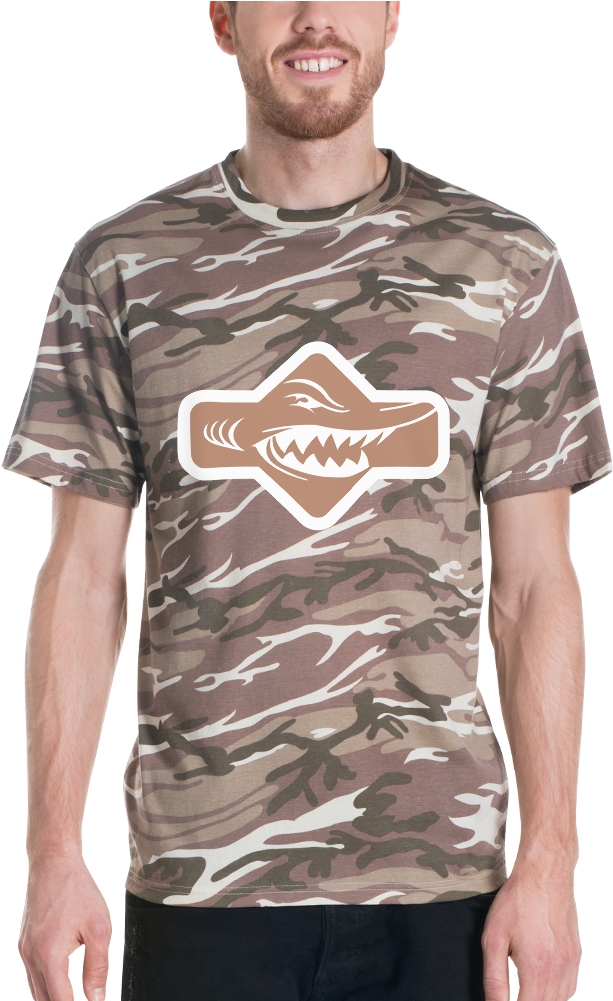 Load Image Into Gallery Viewer, Shark Camouflage T-shirt - T-shirt (1000x1000), Png Download