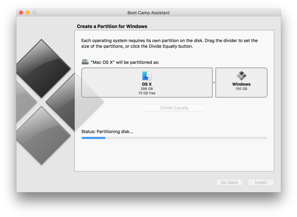 Windows10 Partition - Windows 10 Bootcamp (1024x748), Png Download