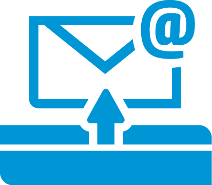 Scan To Email - Scan To Email Icon (413x360), Png Download