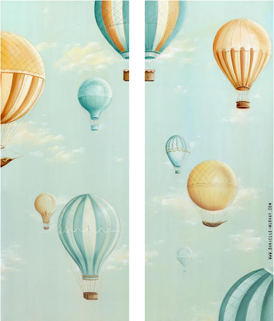 Danielle Murray "up Up" 8 X 20 In - Hot Air Balloon (665x648), Png Download