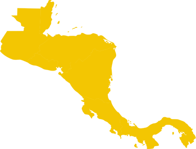 Mapa - Central America Map (400x304), Png Download