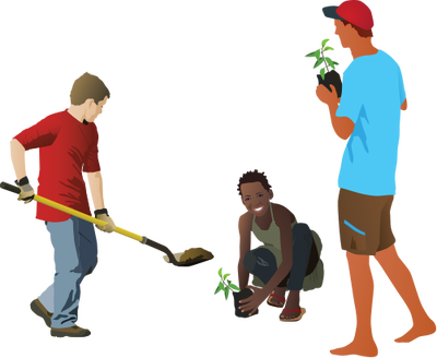 Ian Symbol Restoration Trio - Plant A Tree Png (400x328), Png Download