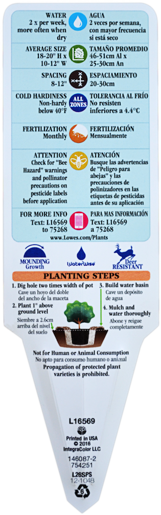 Back Of Tag - Plant Tag Png (351x1024), Png Download