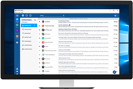 Bluemail Windows 7, Windows 8, And Windows - Windows 10 (468x313), Png Download