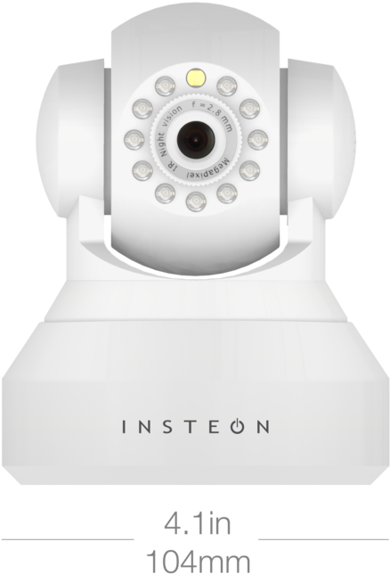 Dimensions Indoor Front - Insteon 2864-222 Hd Wifi Camera White - Us, As Shown (1000x780), Png Download