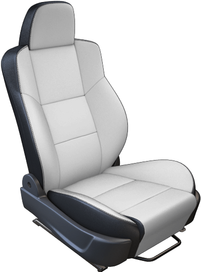 Facings - Leather Car Seat Png (410x553), Png Download