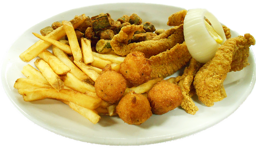 Large Catfish Platter - Fish Fillet Plate Png (1000x750), Png Download