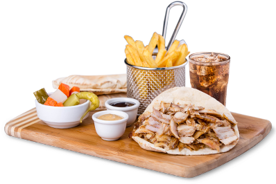 Carnival Platter - French Fries (400x300), Png Download