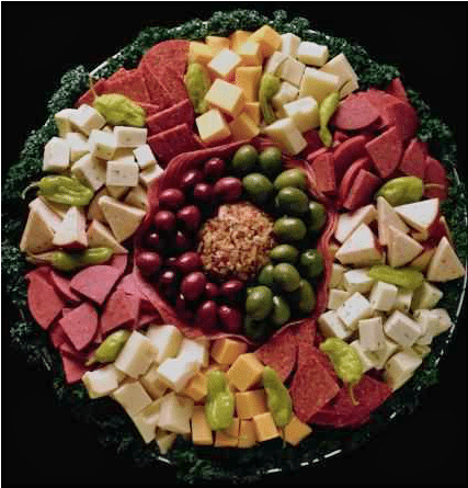 Anitpasti Platter For Outdoor Wedding Catering And - Hors D'oeuvre (476x494), Png Download