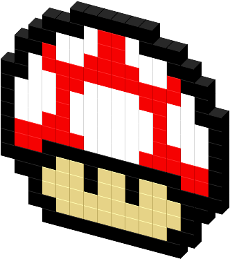 View Favicon On T-shirt - Mario Mushroom Favicon (340x431), Png Download