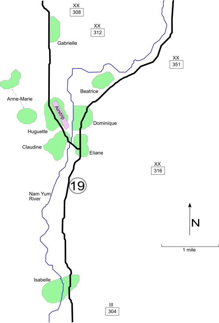 Dien Bein Phu Map - Battle Of Dien Bien Phu Map (712x1048), Png Download