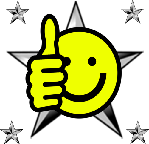 Muy Bien Png - Thumbs Up Smiley (500x482), Png Download