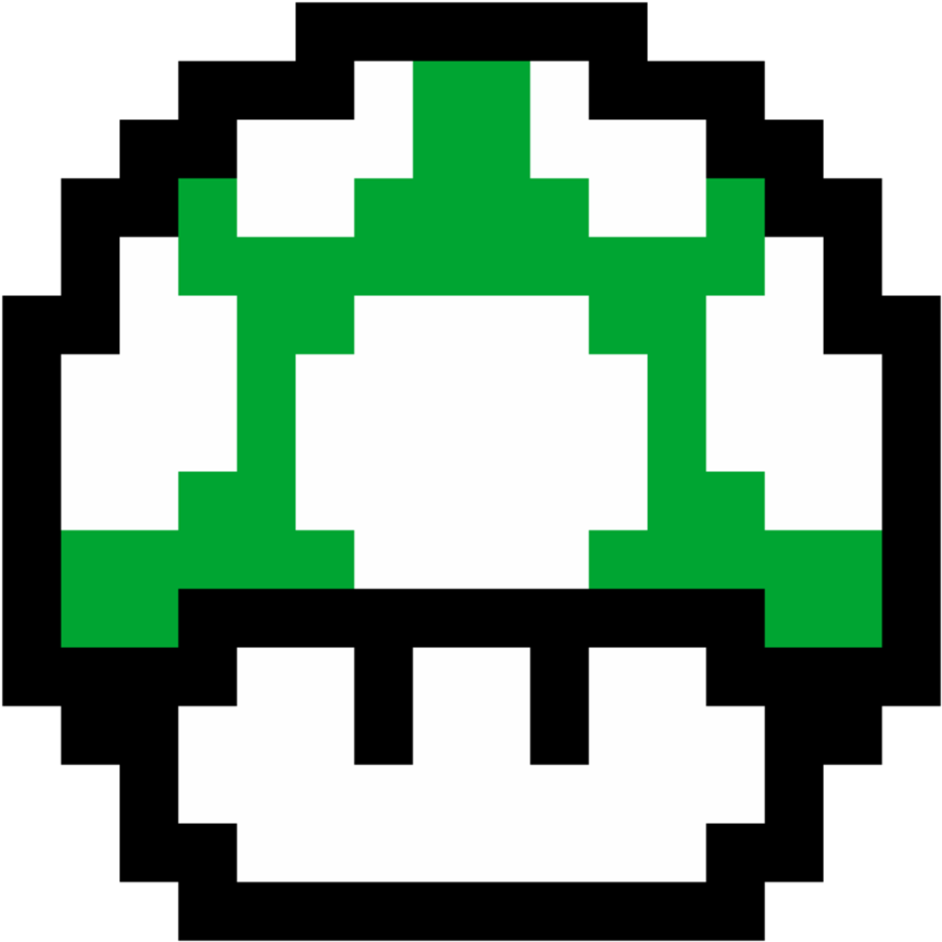 8 Bit 1 Up (894x894), Png Download