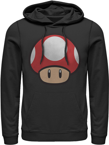 Power Up Mushroom - Hoodie-monsters-inc-vintage-logo-pull (640x480), Png Download