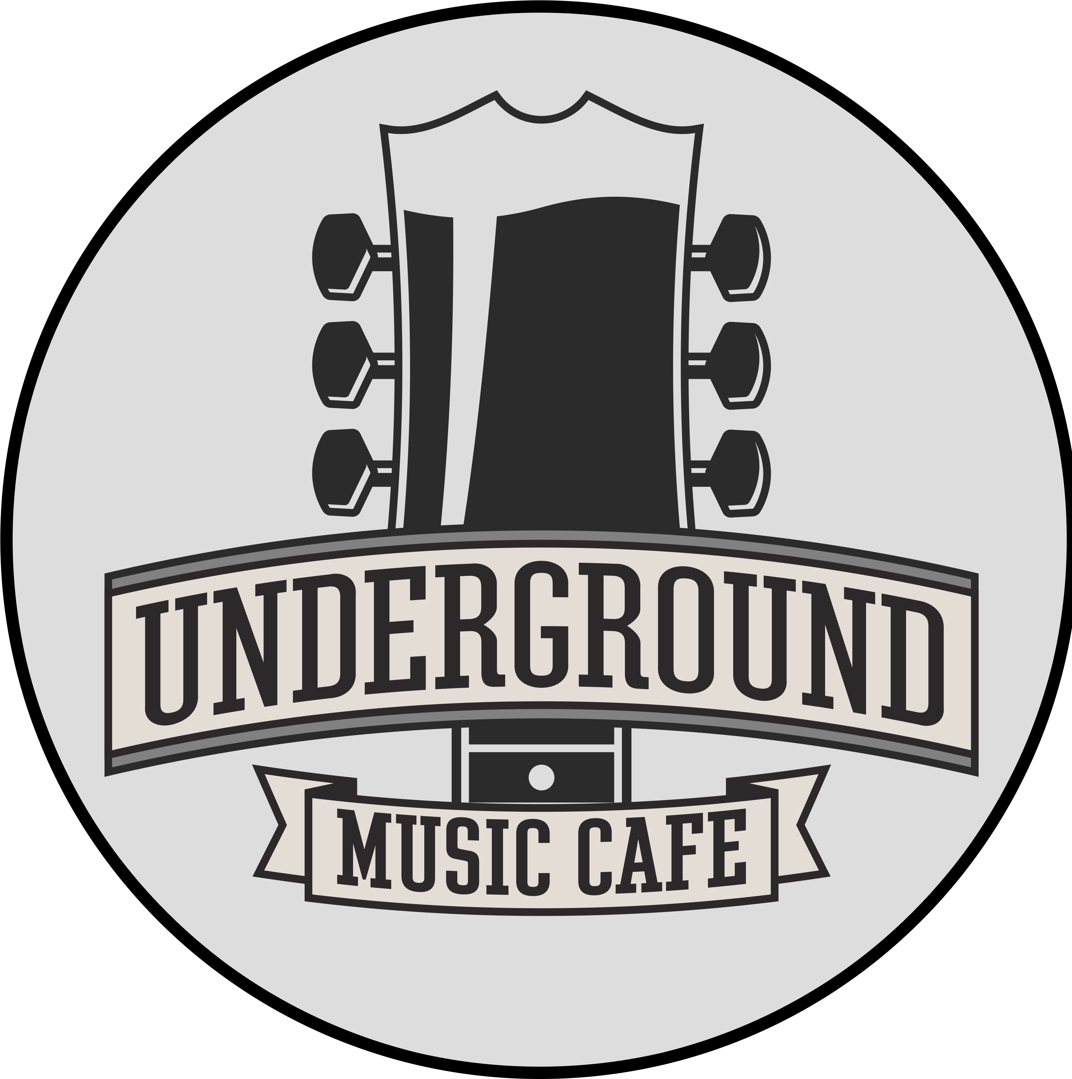 Underground Music Cafe (3474x3503), Png Download