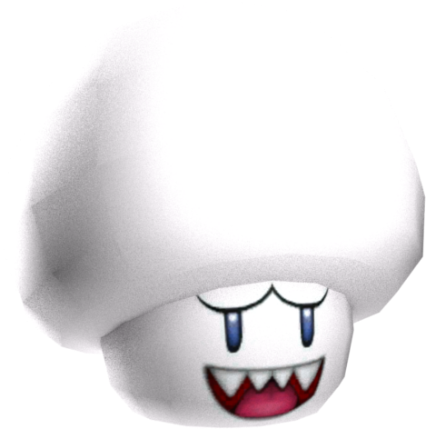 Download Zip Archive - Super Mario Boo Mushroom (750x650), Png Download