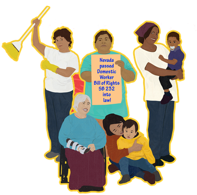 On June 12, 2017, Nevada Passed Domestic Worker Bill - Illustration Domestic Worker (400x400), Png Download