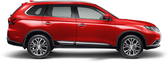 Outlander-c - Mitsubishi Outlander Side View (600x300), Png Download