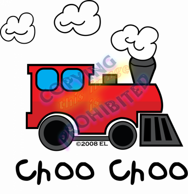 Train Goes Choo Choo (387x400), Png Download
