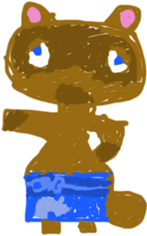 Nottnott's Crude Tom Nook - Tom Nook (500x800), Png Download