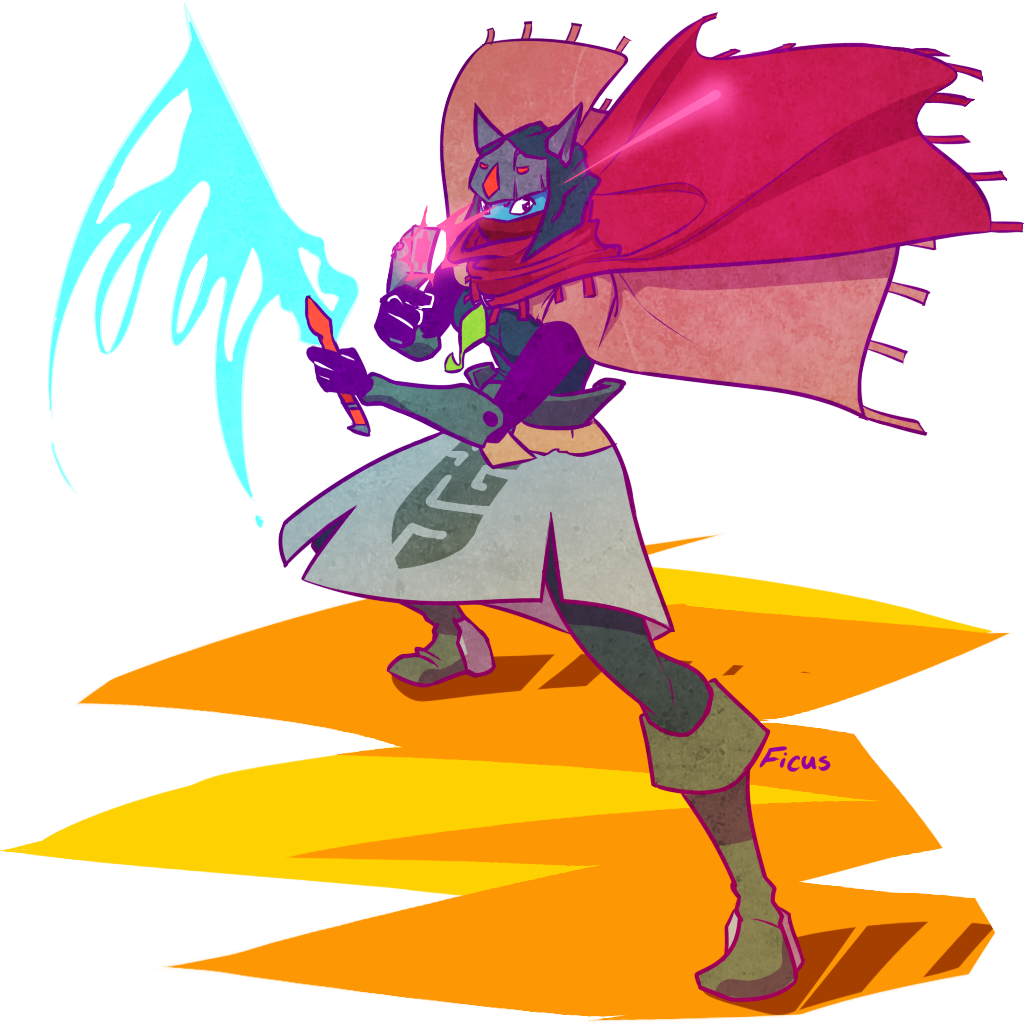 Hyper Light Drifter Woman - Hyper Light Drifter Female (1024x1024), Png Download