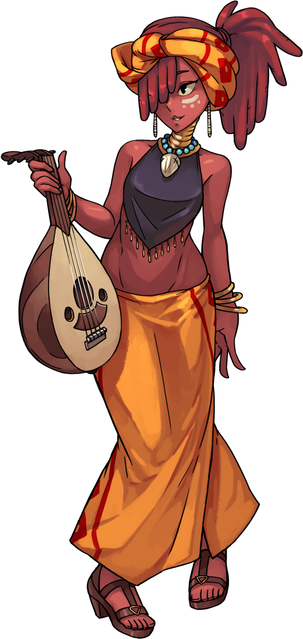 First, Here's Another Look At Zahra, Since Her Image - Female Characters Indivisible (620x1298), Png Download
