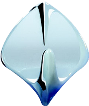 Velké Háčky Rhombus 2 Ks, Chrom - Gemstone (800x600), Png Download