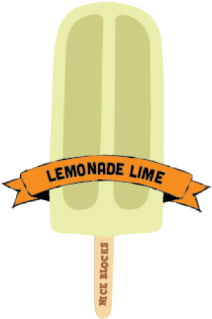 Nice Block Lemonade Iceblock - Ice Cream Bar (736x460), Png Download
