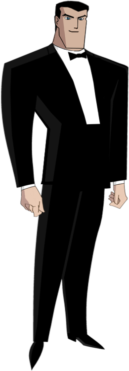 Jl Bruce Wayne With Tuxedo By Alexbadass - Bruce Wayne Cartoon (400x756), Png Download