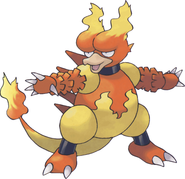 Magmar Pokemon (620x600), Png Download