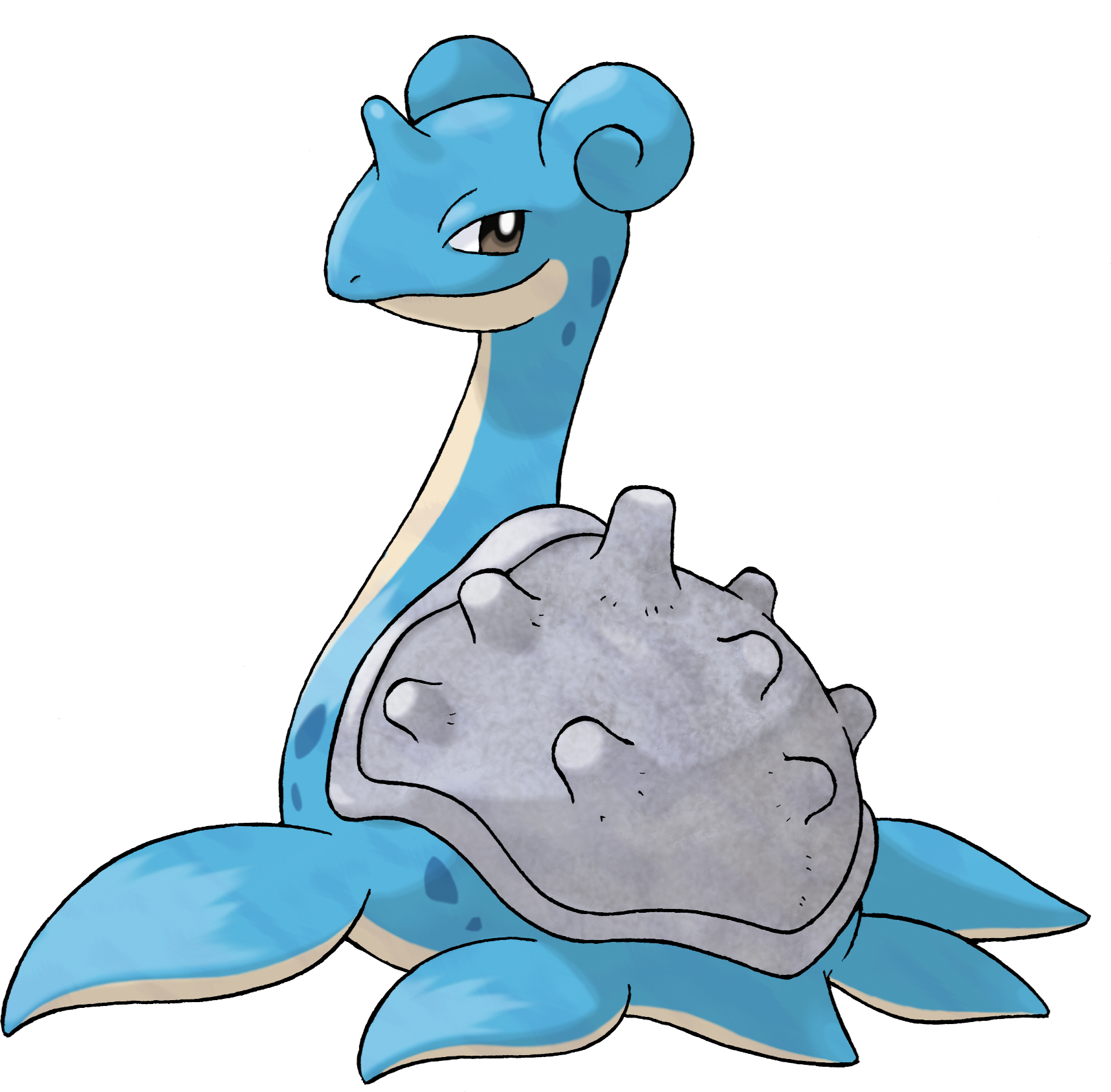 Original File - Pokemon Lapras (1717x1688), Png Download