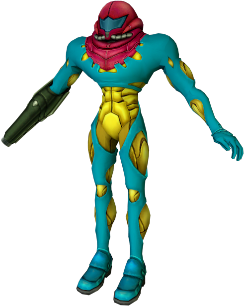 Download Zip Archive - Fusion Suit Samus Model (750x650), Png Download
