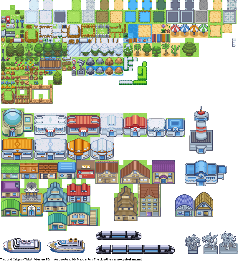 Pokemon Tileset (832x896), Png Download