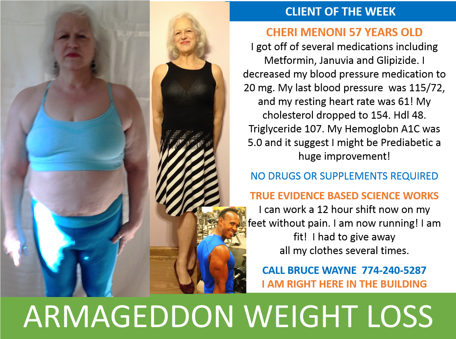 Cheri Menoni Client Of The Week Bruce Wayne Armageddon - Adapt Pharma (1519x1174), Png Download