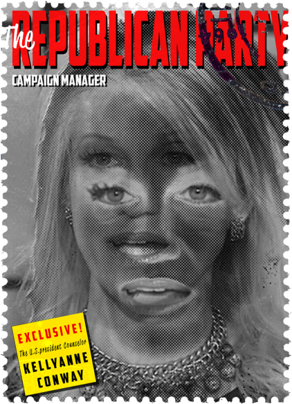 Kellyanne Conway - Postage Stamp (595x595), Png Download