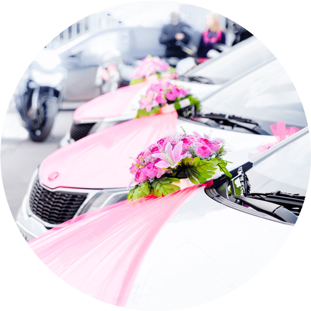 Wedding Cars - Décoration Voiture Mariage (1032x1001), Png Download