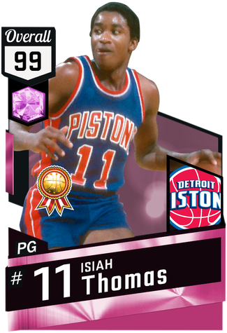 '89 Isiah Thomas Pinkdiamond Card - Pink Diamond Kevin Love (325x475), Png Download