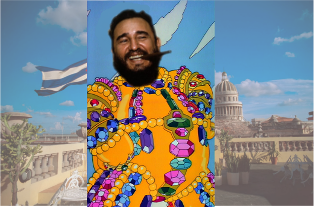 Muere Fidel Castro, Un Tirano Embaucador, Agente De - Homer Simpson Mardi Gras (636x420), Png Download