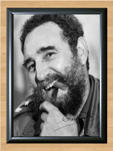 Fidel Castro Cuban President - Fidel Castro Cigar Smile (500x500), Png Download
